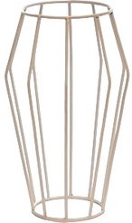 Подставка для цветов Лофт на 1 горшок 31х31 см h50см, металл, белый, 66-402