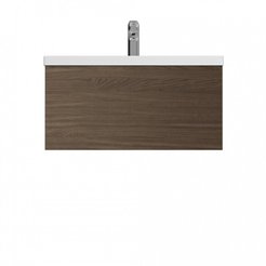 Тумба подвесная Gem 75см,1 ящик push-to-open,цвет:орех,текстуриров M90FHX07521NF