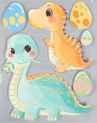 Наклейка EVA интерьерная Динозавры 9709631 41х31,5см