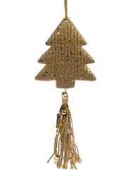 Украшение подвесное Magic Time Звездочка золотистая с пайетками 25x10x1,5см арт.91015