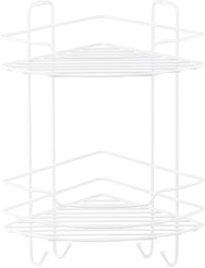 Полка угловая двухъярусная Сканди 22,2х22,2х39,8см, белый