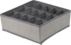 Органайзер-трансформер д/хранения Qually 11х30х30см 15 ячеек с принтом, серый, спанбонд