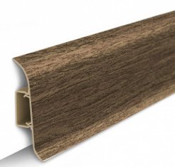 Плинтус напольный ПВХ Идеал Классик 55х2200мм Орех 291