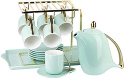 Набор чайный Nouvelle Home 5th Avenue Mint на 6 персон 15 предметов фарфор