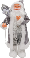 Фигура Дед Мороз в серебристой шубе 68см OH-2025-SS32