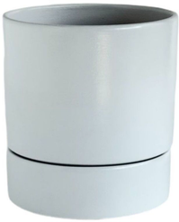 Горшок керамический Берген d12см h12,5см v0,9л, белый