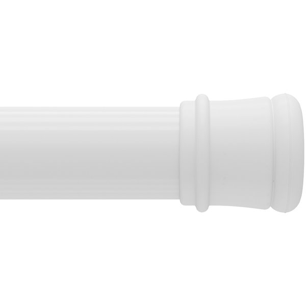 Карниз для ванной Milardo 110-200см прямой раздвижной, белый арт.010A200M14