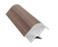Уголок внешний кухонный ПВХ 90° 100х13мм Ясень шимо темный