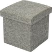 Пуф складной 30x30x30см полиэстер, серый SSB0001C-A