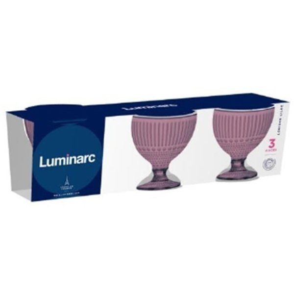 Набор креманок Luminarc Louison Lilac 300мл 3шт стекло
