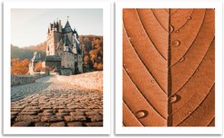 Набор постеров 30х40 Осенний замок 2шт