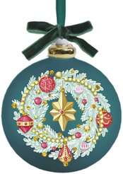 Шар Зеленая роскошь 8х8х8см,стекло,87372