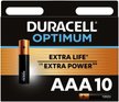 Батарейки Duracell Optimum ААА/LR03 10шт 