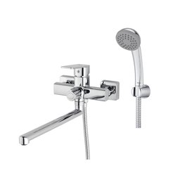 Смеситель для ванны Milardo Poli POLSB00M10 в комплекте с душевыми аксессуарами