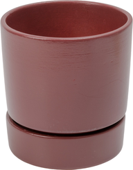 Горшок керамический Берген d12см h12,5см v0,9л, бургунди