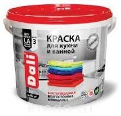 Краска акриловая Dali Для кухни и ванной База А белая (2,5л)