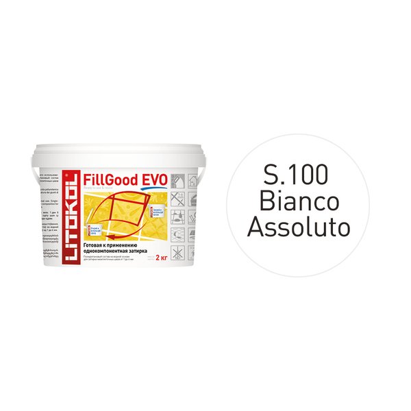 Затирка полиуретановая FillGood EVO F.100 Bianco Assoluto (2кг)