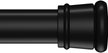 Карниз для ванной комнаты IDDIS, SRB0120i14 110-200см прямой, раздвижной, черный