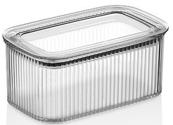 Емкость д/сыпучих продуктов вакуумная, прямоугольная DDSTYLE Рим 750мл полистирол