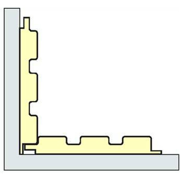 Панель реечная МДФ Бархат серый 2,8х0,122 16мм 