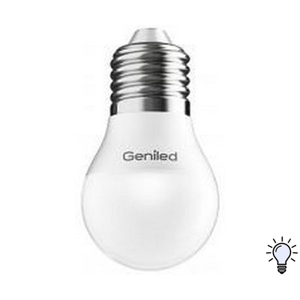 Лампа светодиодная Geniled 6Вт Е27 шар 4200К свет нейтральный белый