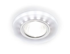Светильник точечный встраиваемый AMBRELLA LIGHT S214 WH/CH/WH MR16+3W матовый/хром