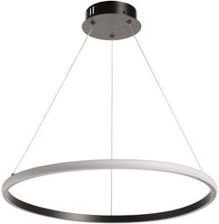 Люстра Оскар 50W LED пульт, металл, силикон, черный