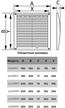 Решетка вентиляционная регулируемая АБС 180х250