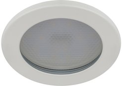 Светильник встраиваемый влагозащищенный ЭРА KL95 WH GX53 IP44 белый