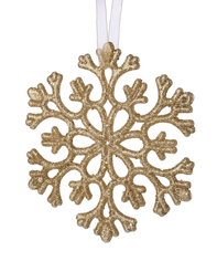Украшение фигурное Снежинка 11см, золото, акрил, SYYKLB-1923374