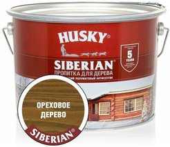 Антисептик Husky Siberian полуматовый ореховое дерево (9л)