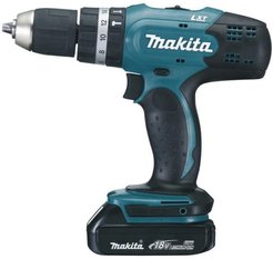 Шуруповерт аккумуляторный Makita DHP453SYE Li-lon, 27/42Hм, 18.0В 2х1.5Ач