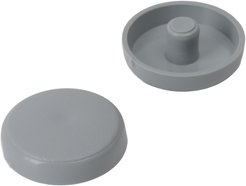 Заглушки №1985 на рамный анкер светло-серые 30шт