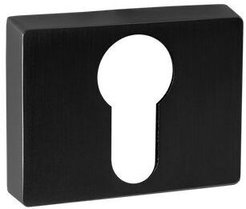 Накладка на цилиндр Puerto INET AL 01 B прямоугольная черная