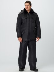 Костюм зимний для Охранника с брюками (черный) р.64-66/182-188
