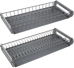Посудосушитель 2-х уровневый с 2 поддонами Lemax prof 60см серый