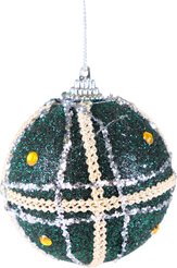 Шар с узором 8см зелёный SYPMQB-102139