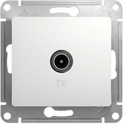 Розетка TV оконечная Glossa GSL000193 белая