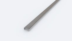 Профиль д/плитки 25х10мм, нерж. сталь - ПП 25НС.2700.001