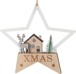 Украшение фигурное Звезда 15х15х1см, дерево, SYMZPB-4425073