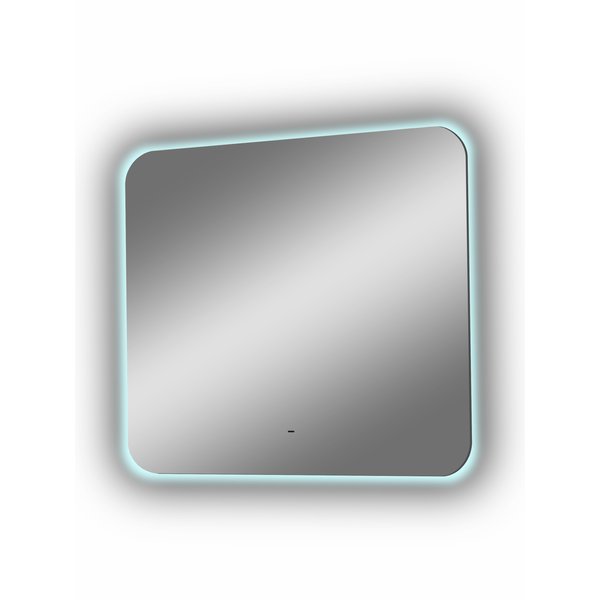 Зеркало Kler Led 80х60см с бесконтактным сенсором, холодная подсветка