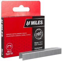 Скобы для степлера Miles тип 53 10мм 1000шт