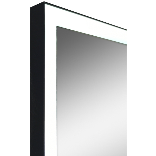 Зеркало Frame Black LED 600x800