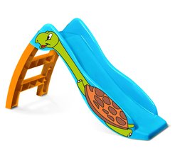 Горка игровая Sheffilton KIDS 122х43х69см Черепаха голубой/оранжевый