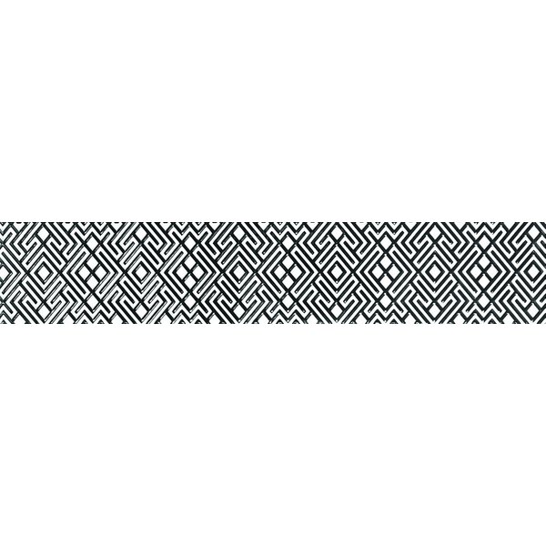 Бордюр настенный Камелия 01 40х7,5см черный шт (B1269Z29301)