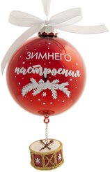 Шар с барабаном 8х15х8см,стекло,81824