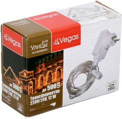 Трансформатор 220V/24V,мощность 12 W (до 500 LED ламп) VEGAS