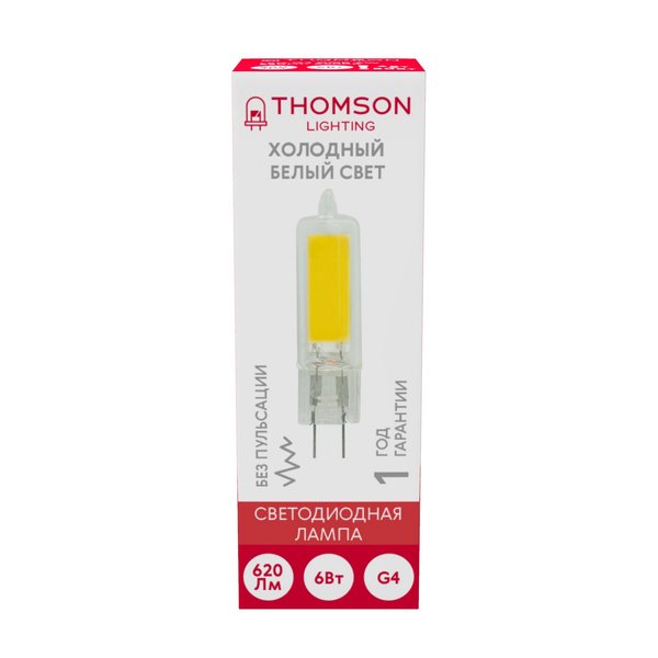 Лампа светодиодная THOMSON 6Вт G4 6500K свет холодный белый
