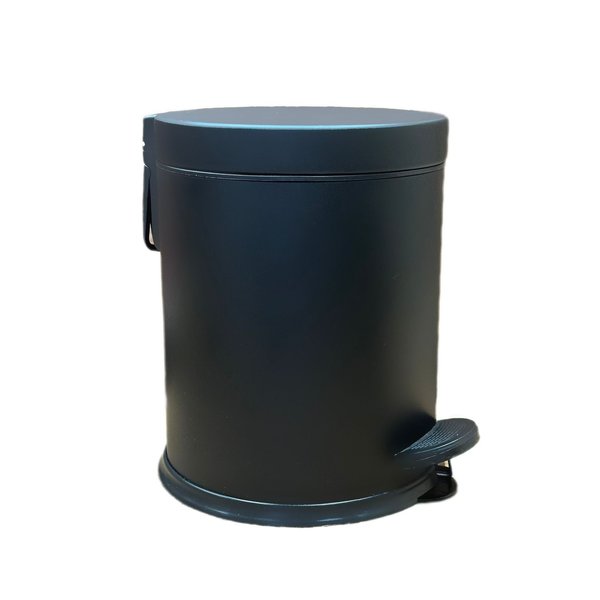 Бак для мусора 3л металл чёрный h24см d18,5см