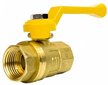 Кран латунный шаровый для газа STI 3/4" внутренняя резьба, ручка рычаг